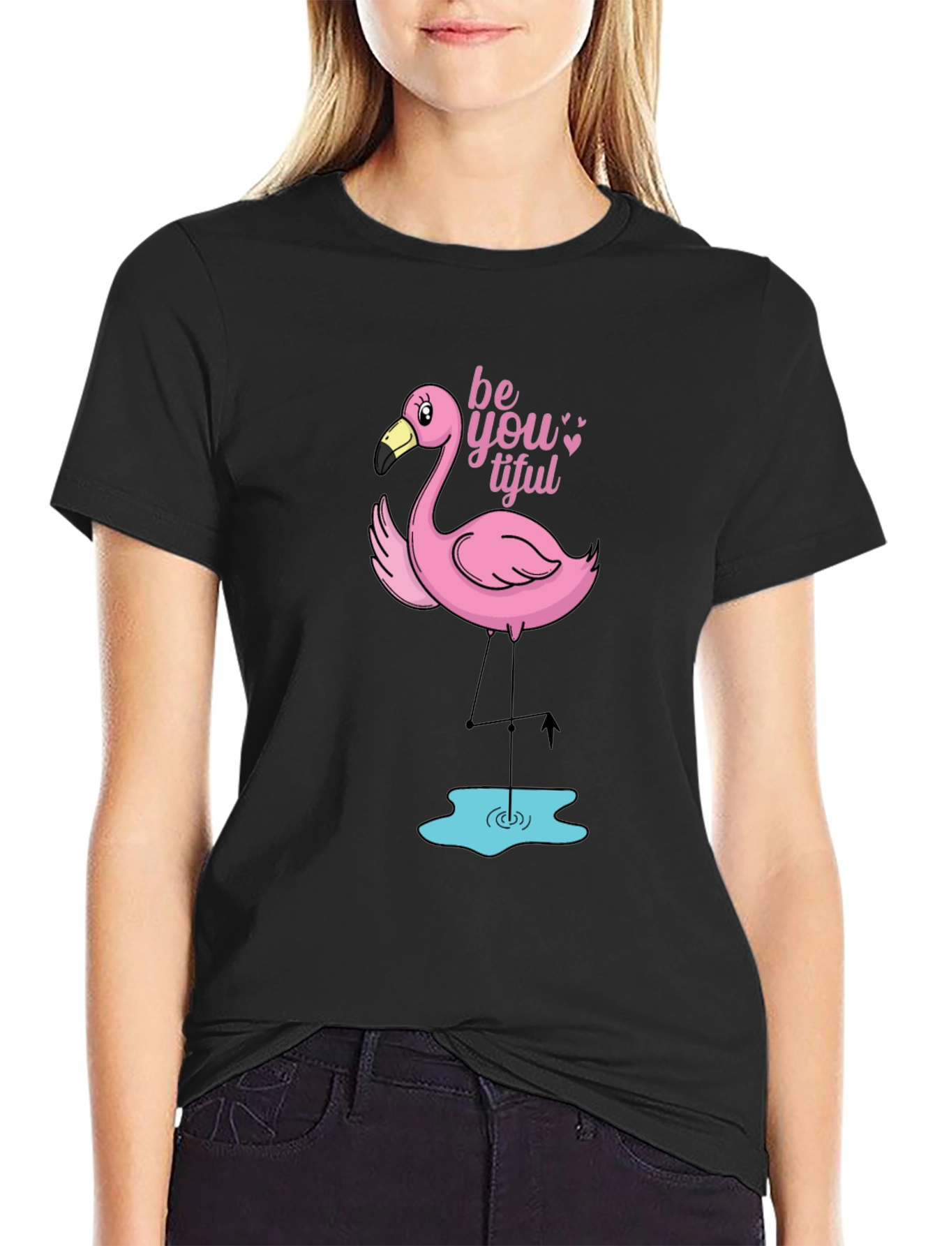 Be-YOU-tiful Flamingo Graphic Tee