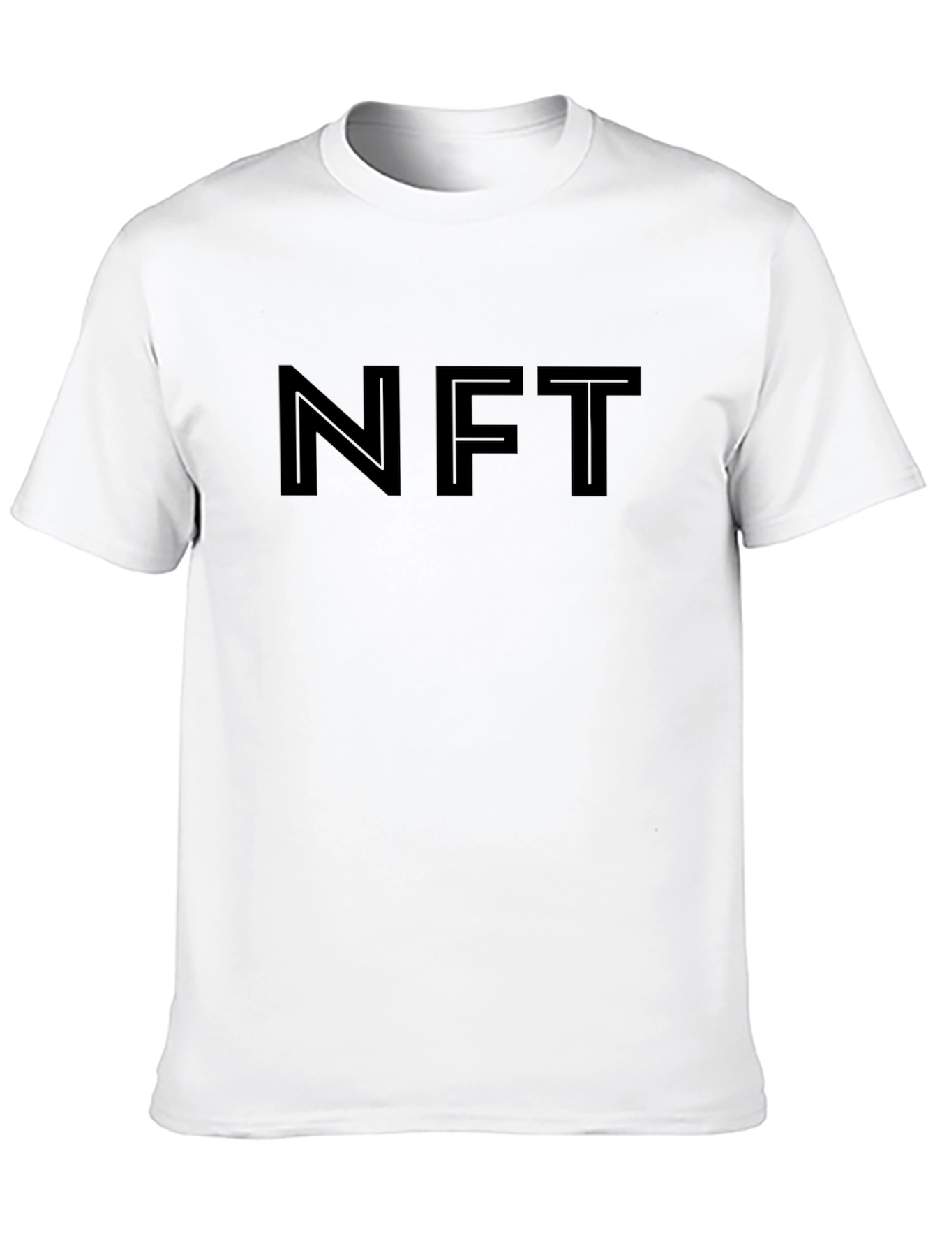 Mens Black NFT Graphic T-Shirt