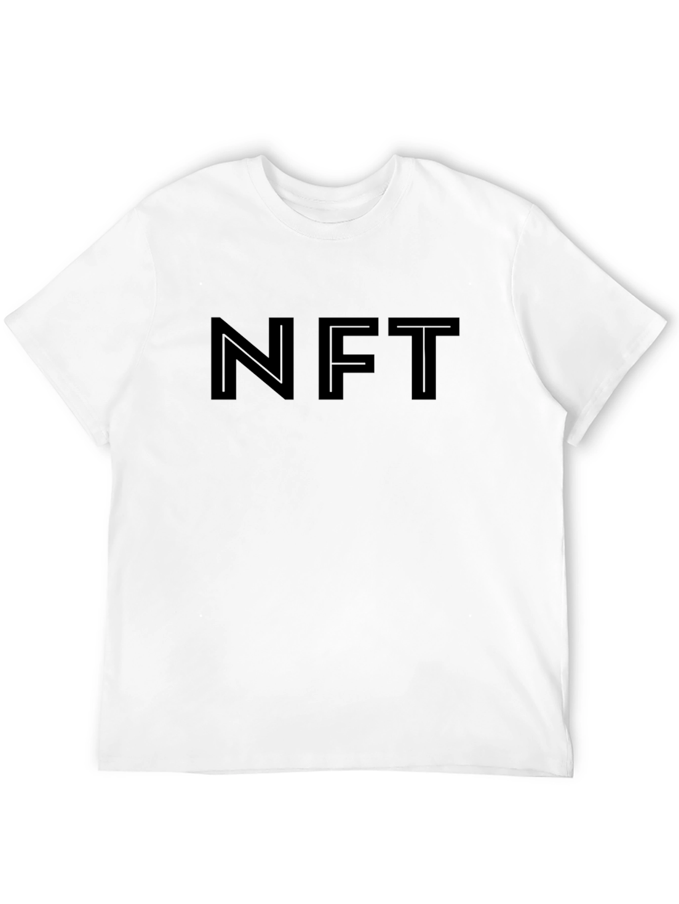 Mens Black NFT Graphic T-Shirt