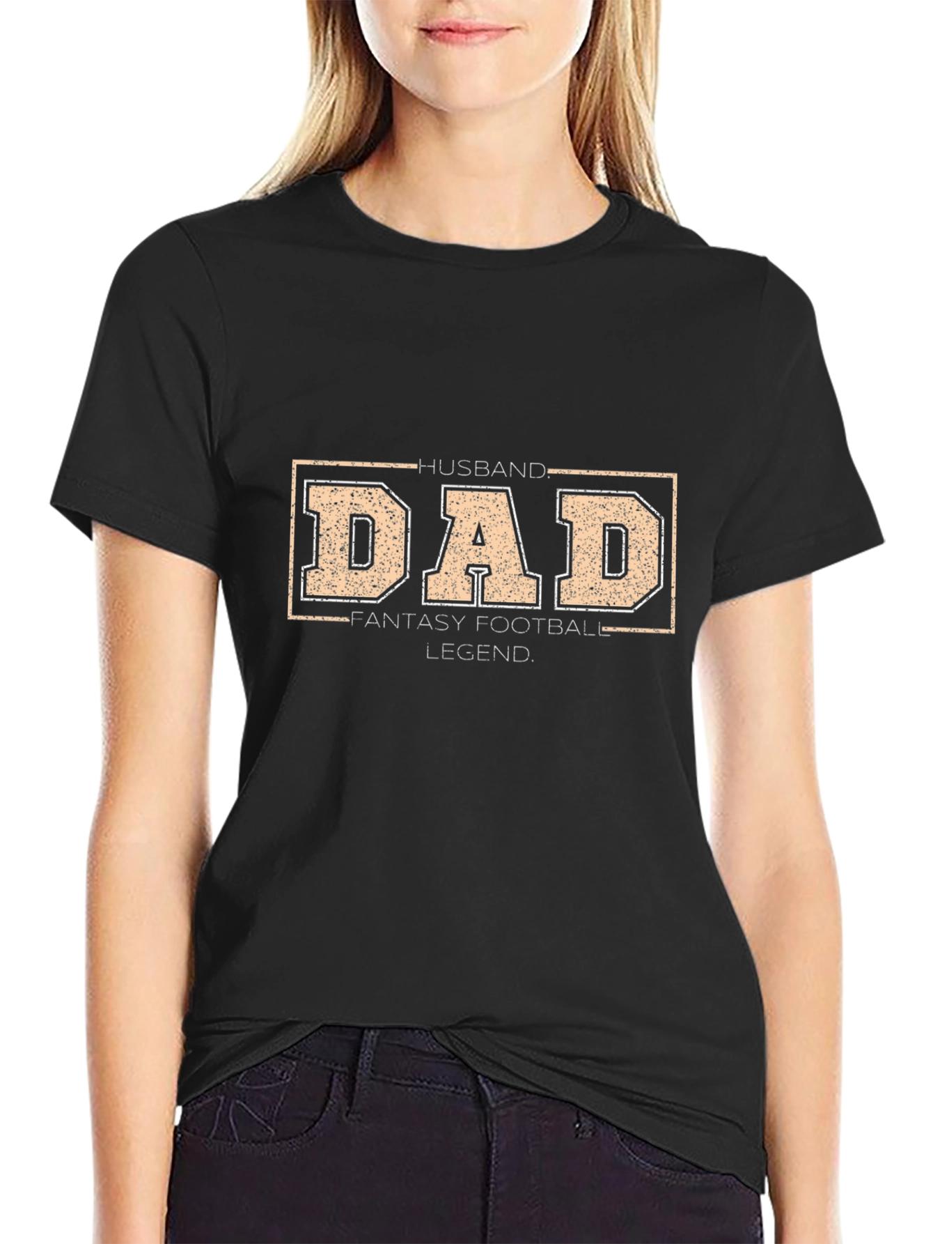 Husband Dad Fantasy Football Legend Graphic T-Shirt