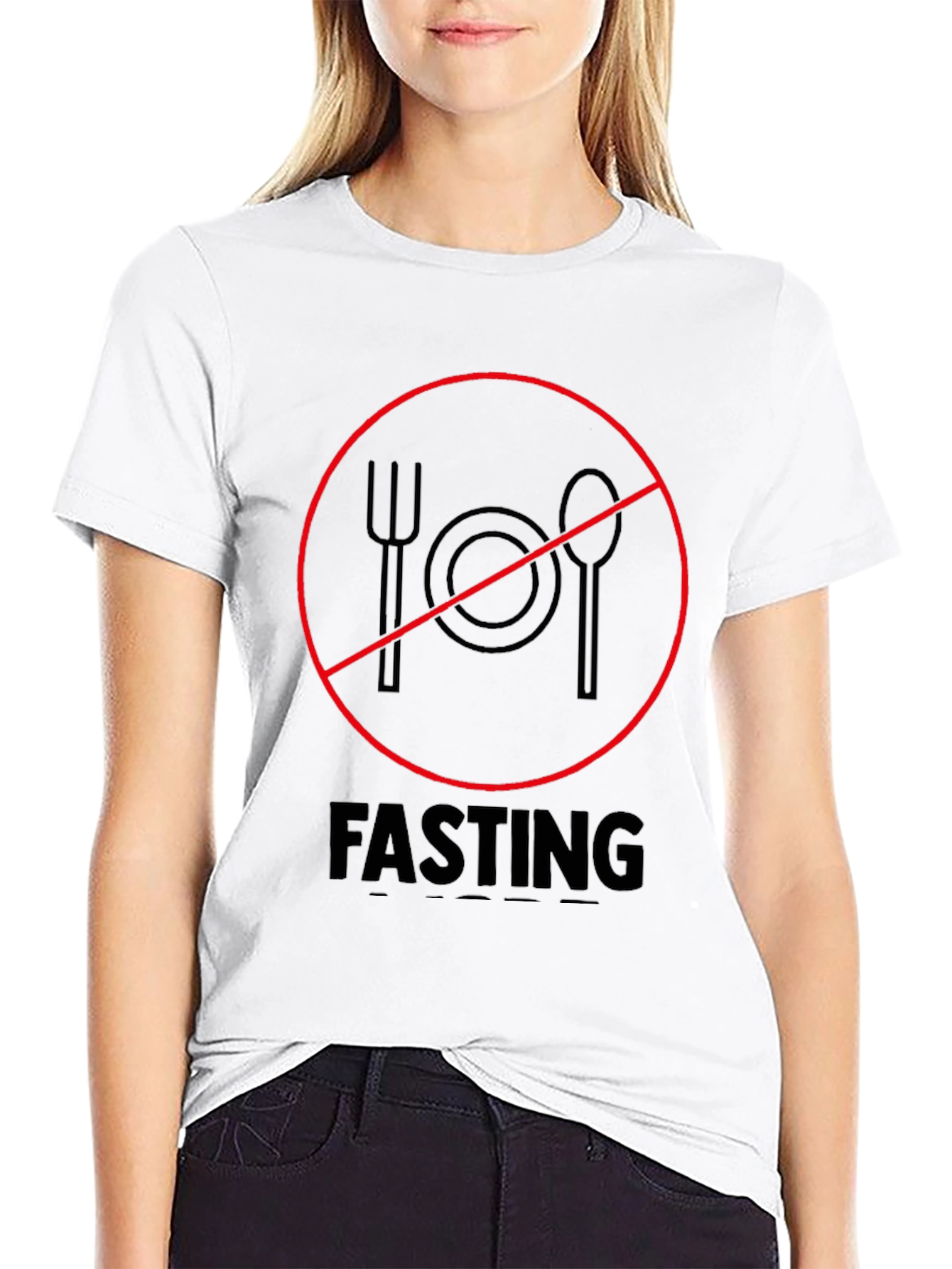 Anti-Fasting Black T-Shirt