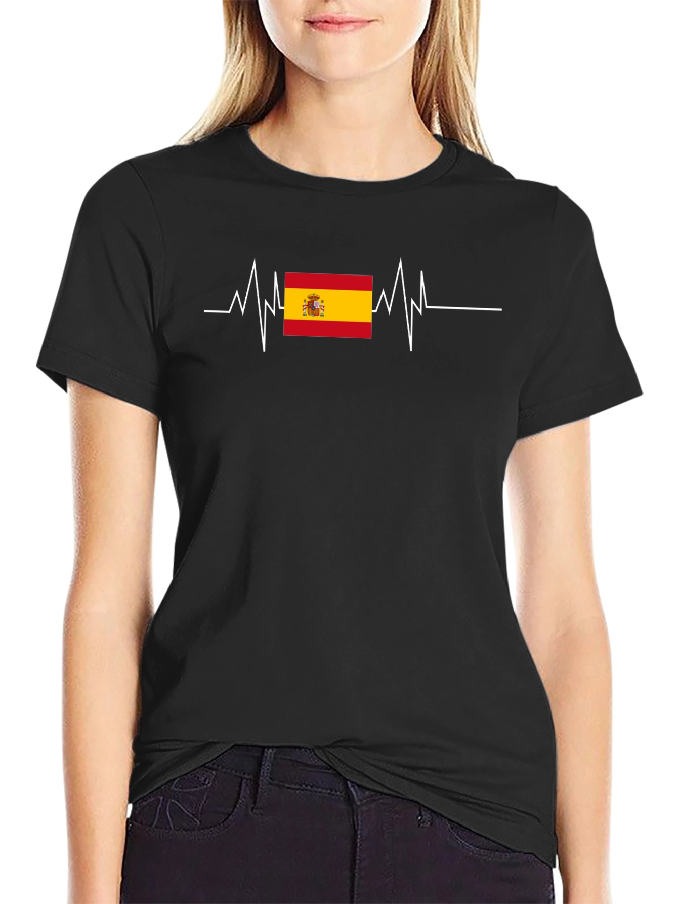 Spain Heartbeat T-Shirt - Viva España!