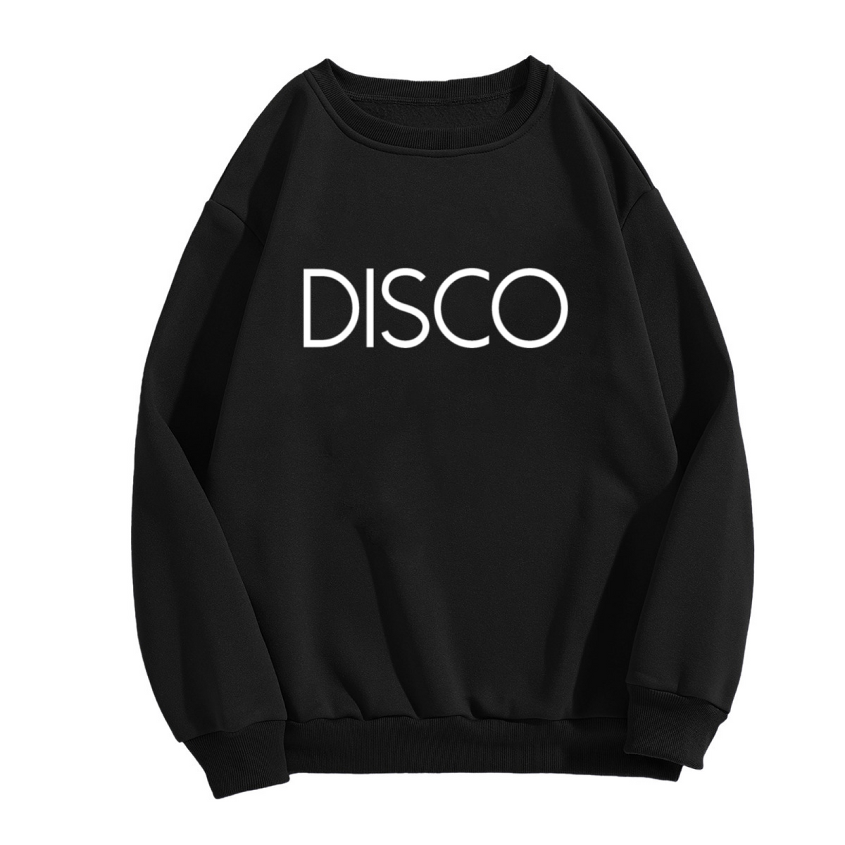 "DISCO" Bold Retro Typography Design - Crewneck Sweatshirt | Disco, Retro, 70s Dance Gift