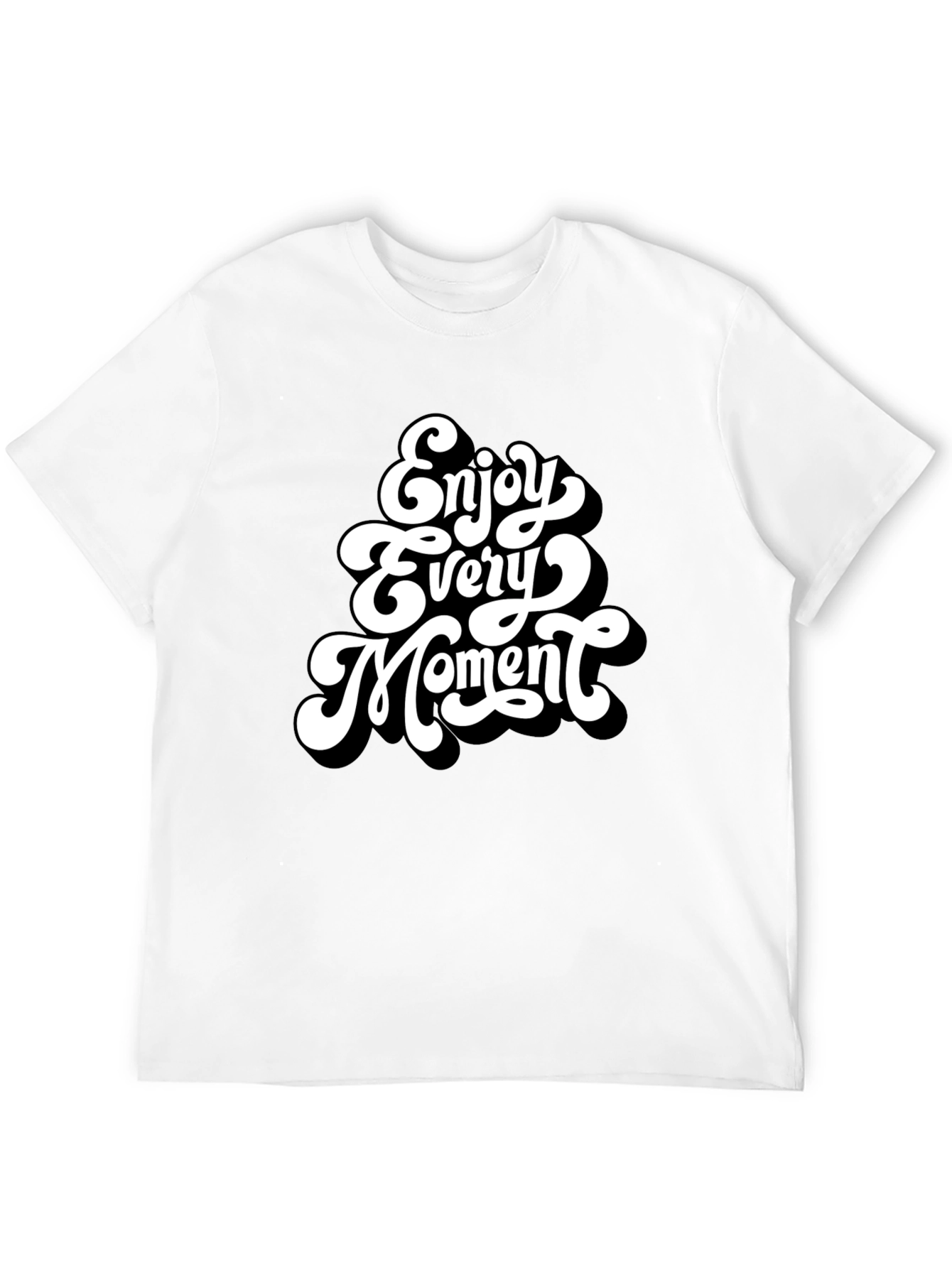 Enjoy Every Moment Black Graphic Tee