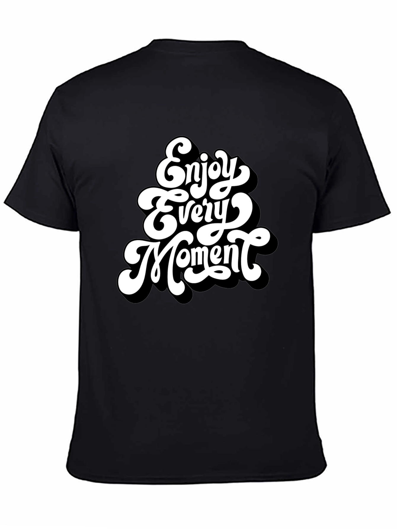 Enjoy Every Moment Black Graphic Tee