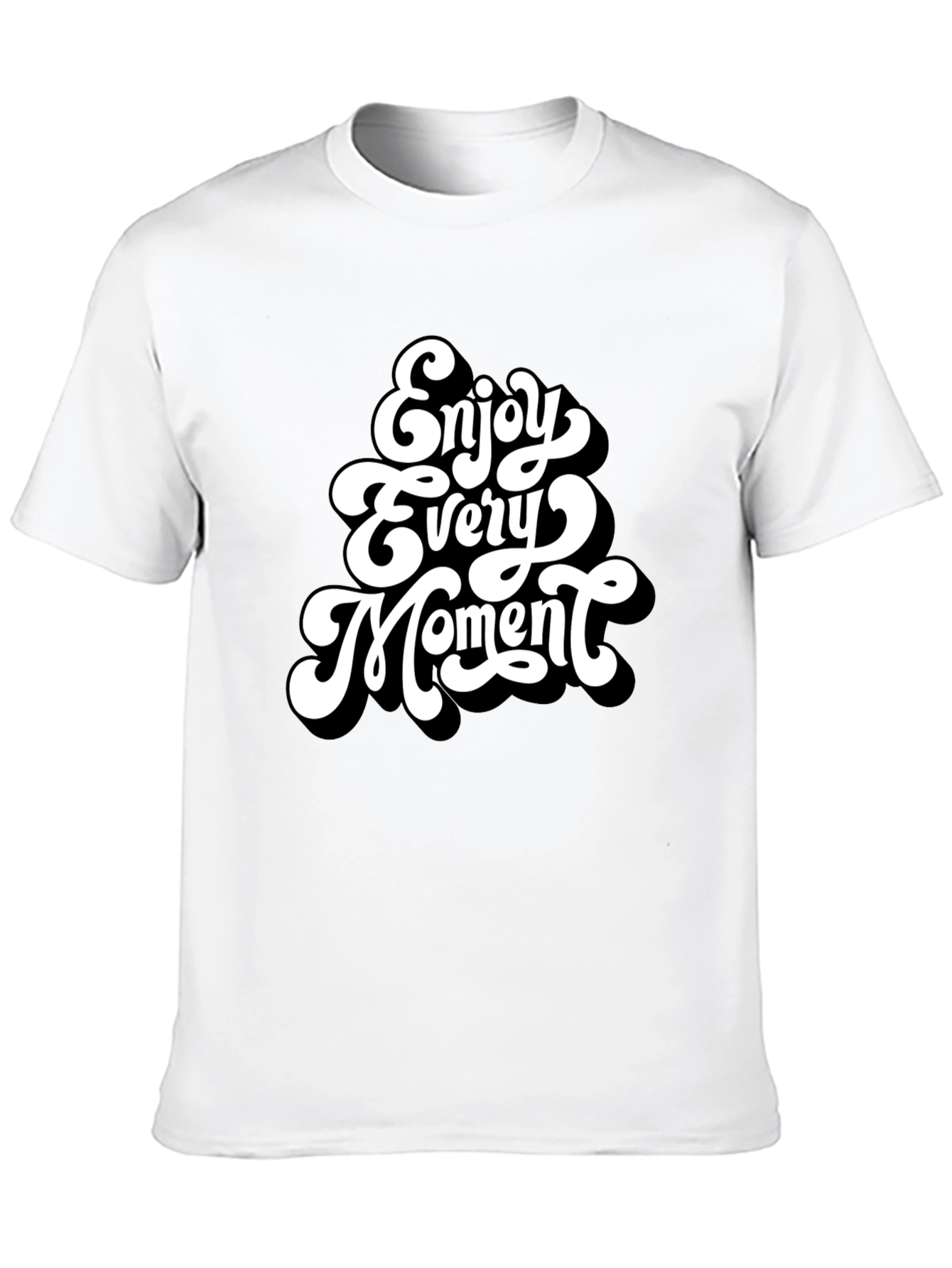 Enjoy Every Moment Black Graphic Tee