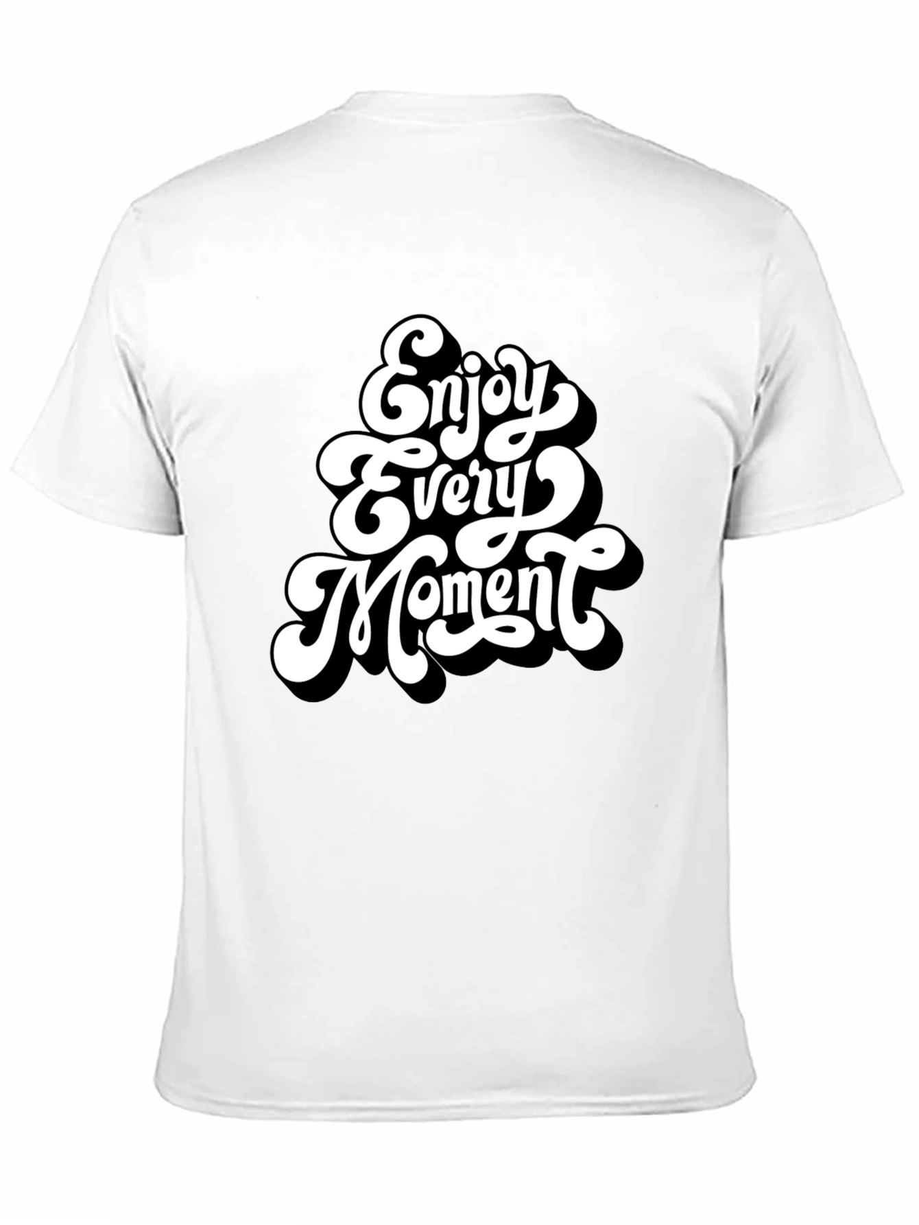 Enjoy Every Moment Black Graphic Tee