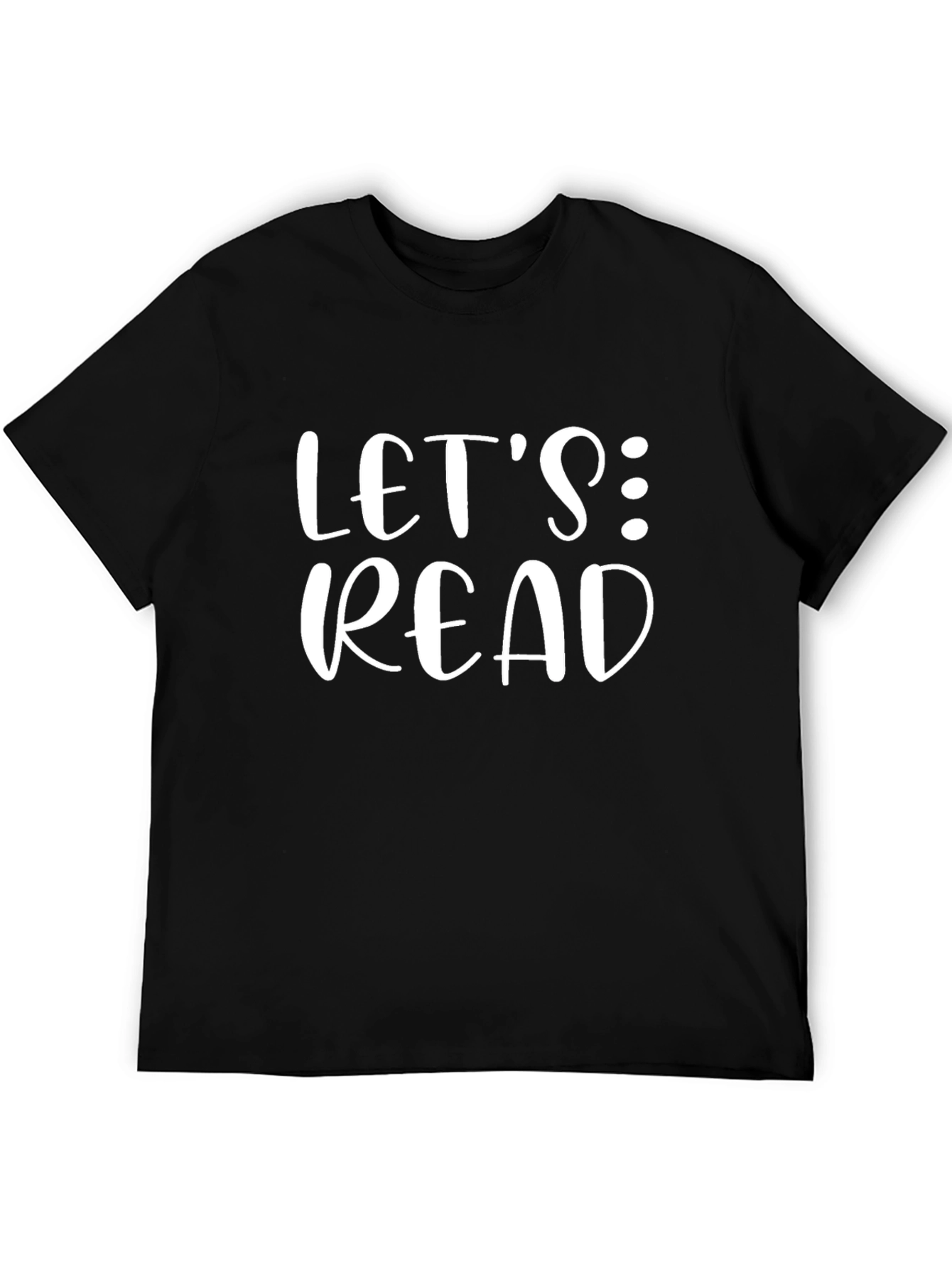 Lets Read Black Graphic Tee