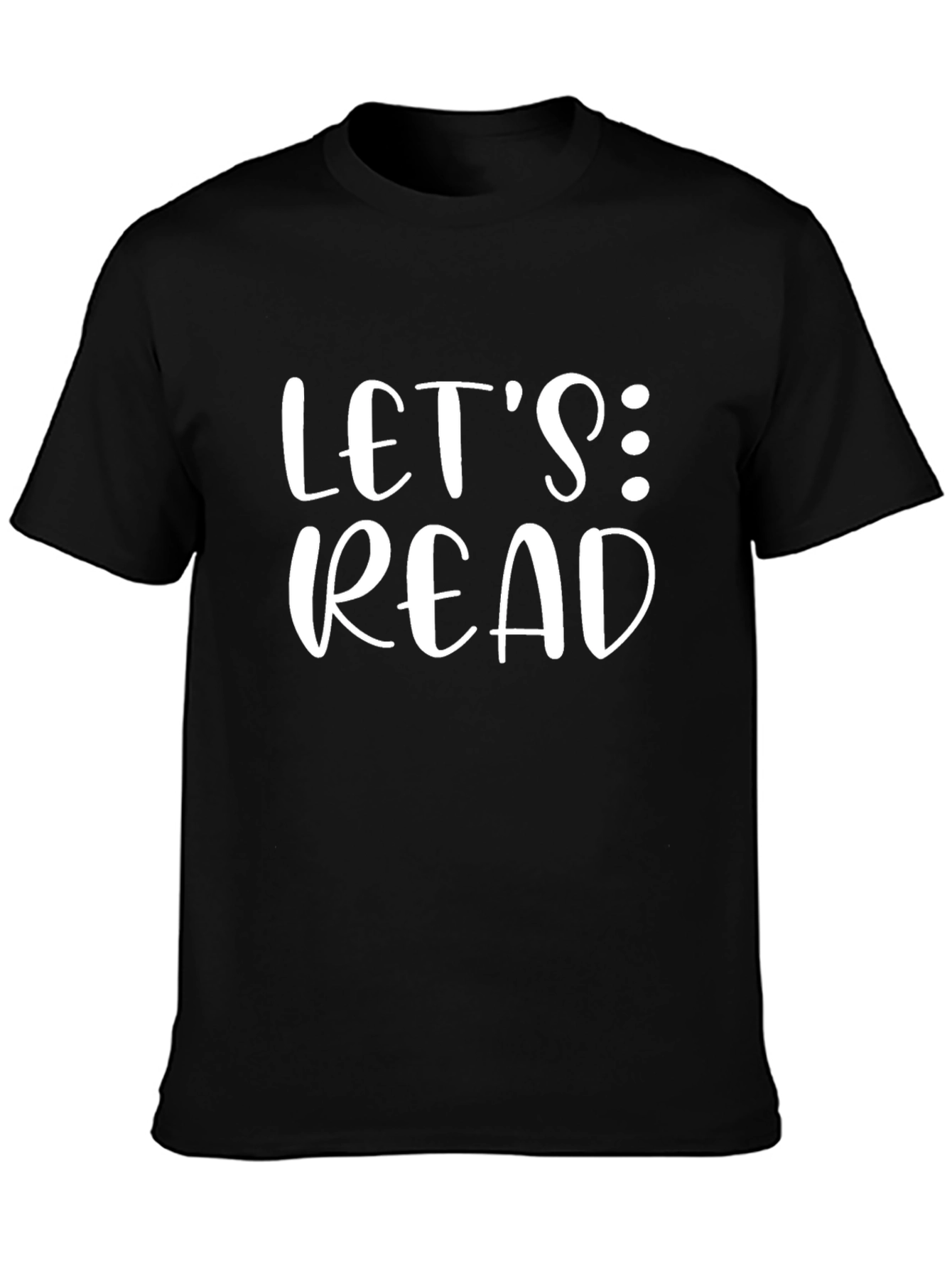 Lets Read Black Graphic Tee