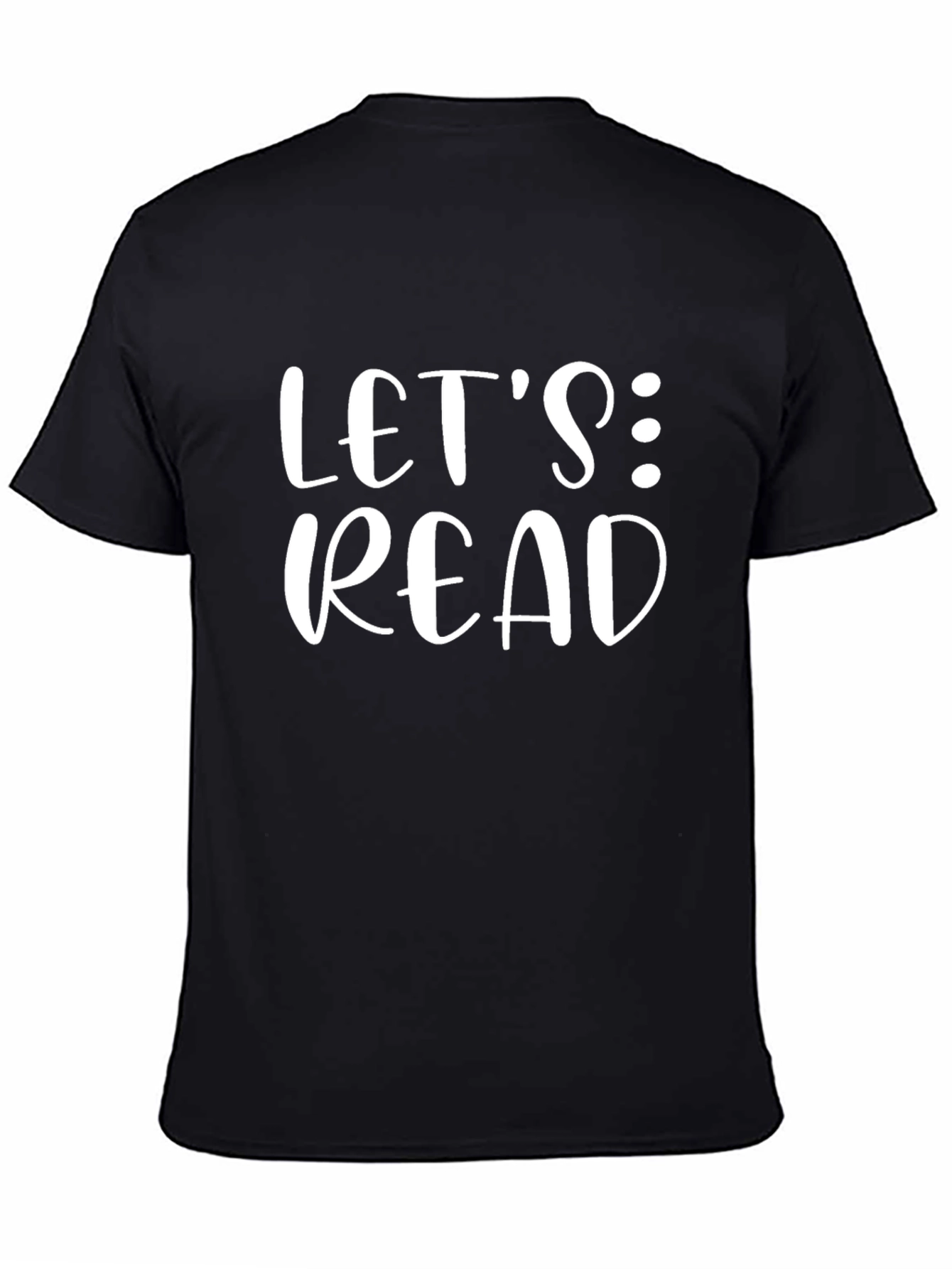 Lets Read Black Graphic Tee