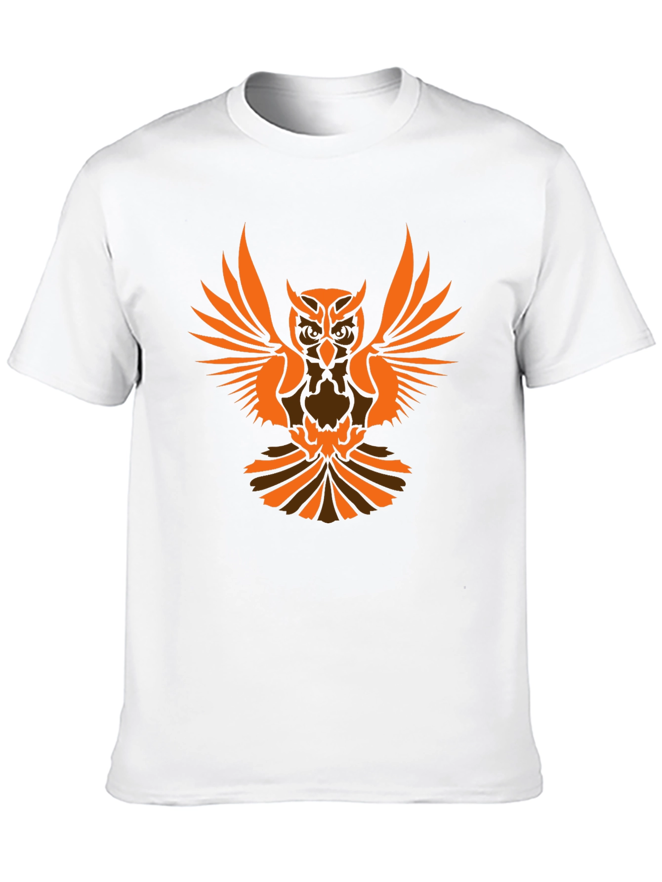 Owl Graphic Print Black T-Shirt