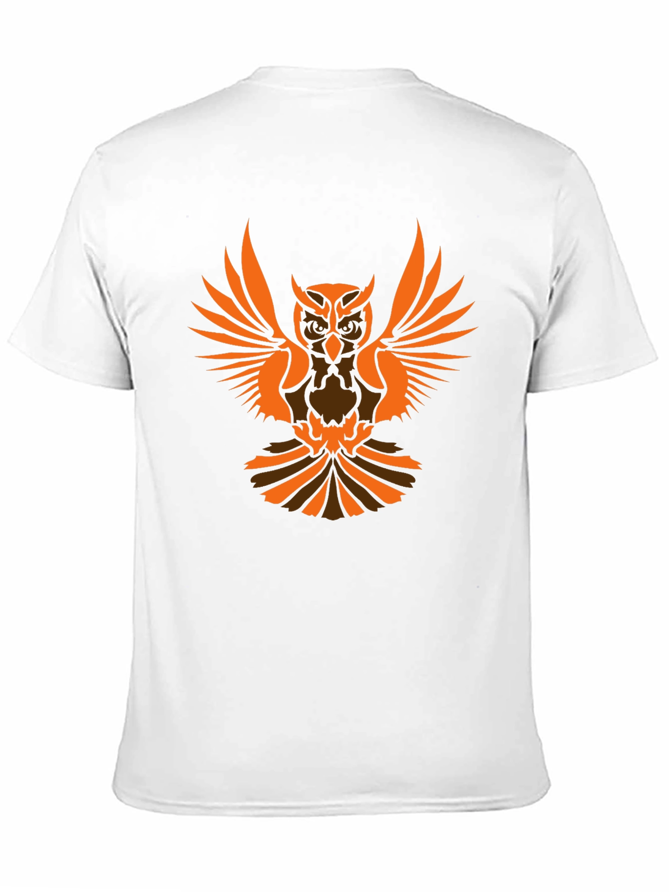Owl Graphic Print Black T-Shirt