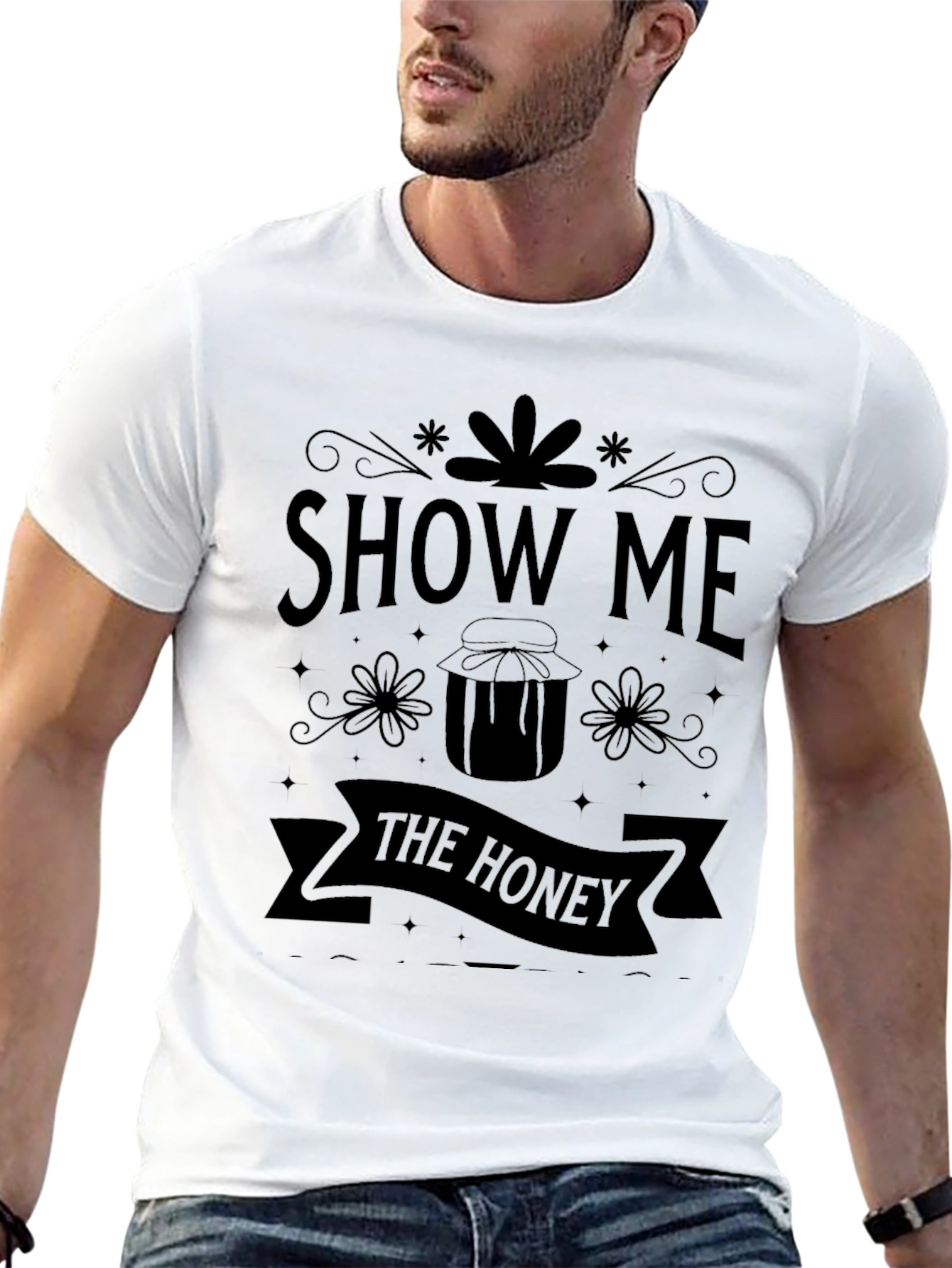 Show Me The Honey Black Graphic Tee
