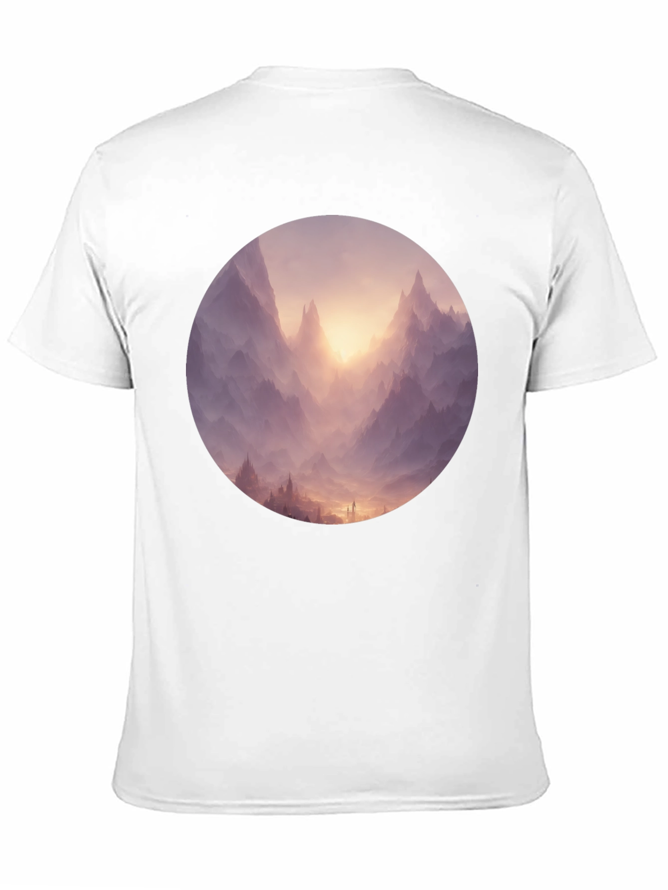 Mystic Mountain View Graphic Tee - Black