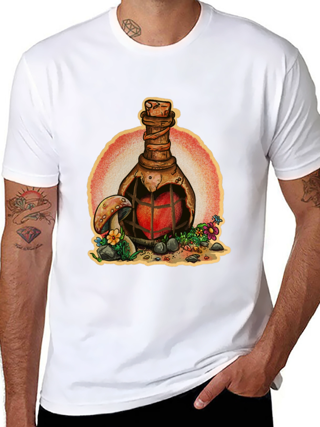 Heart Potion T-Shirt - Fantasy Graphic Tee
