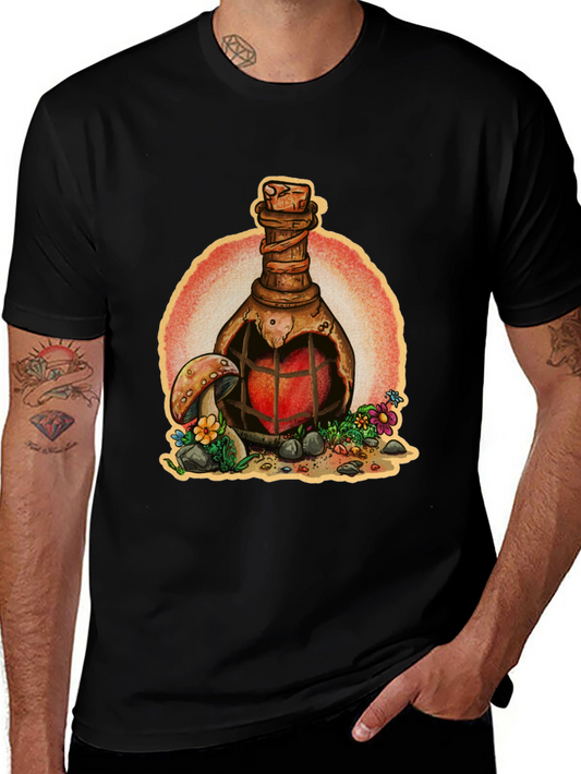 Heart Potion T-Shirt - Fantasy Graphic Tee