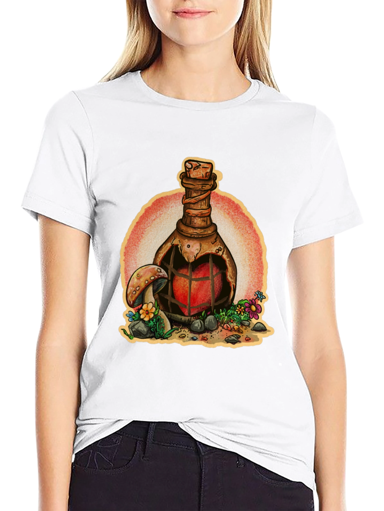 Heart Potion T-Shirt - Fantasy Graphic Tee