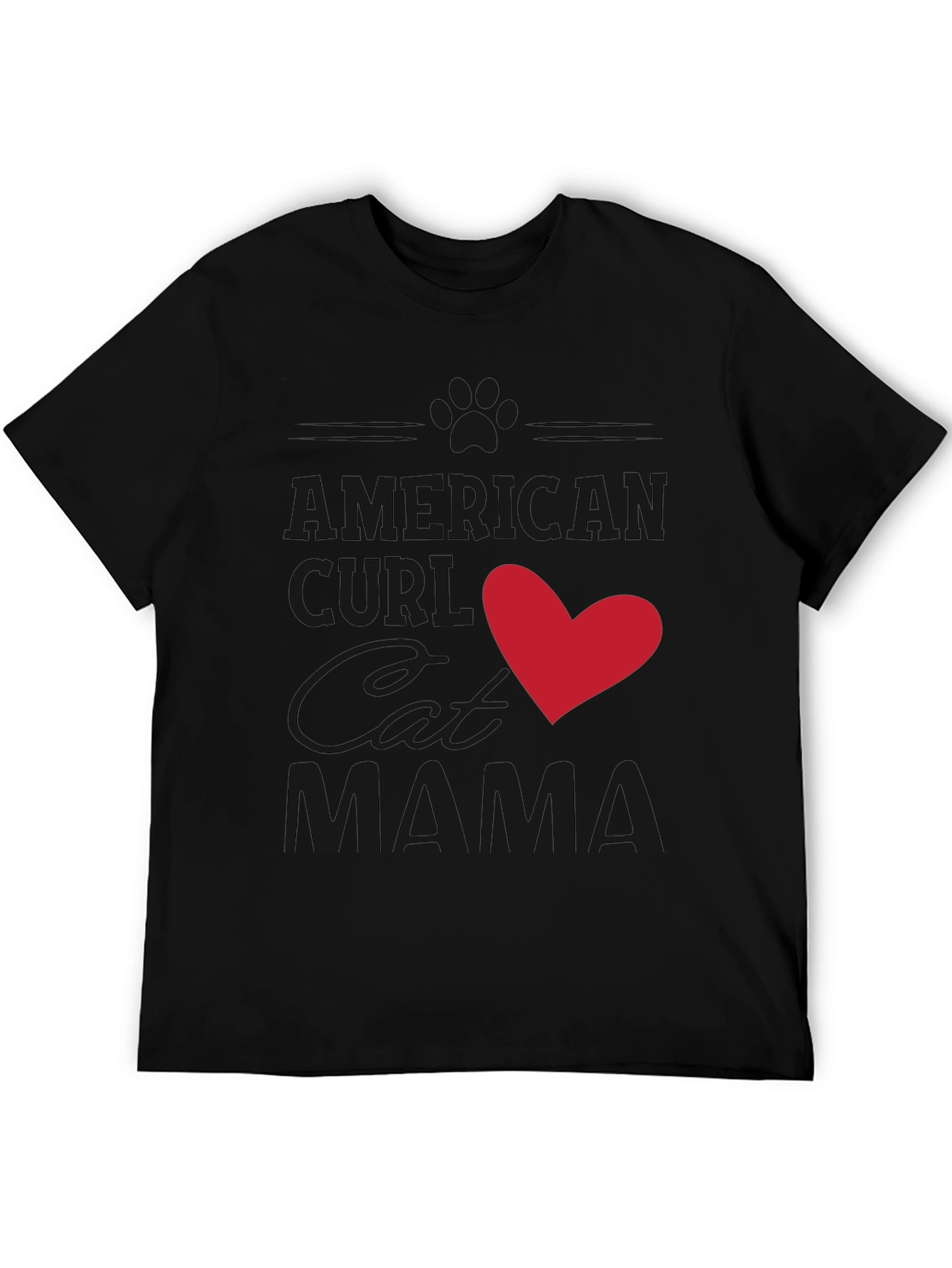 American Curl Cat Mama T-Shirt