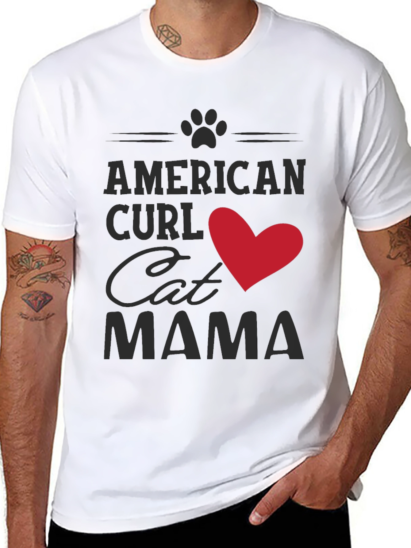 American Curl Cat Mama T-Shirt