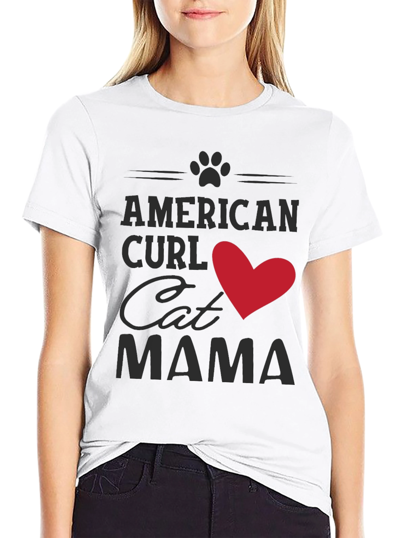 American Curl Cat Mama T-Shirt