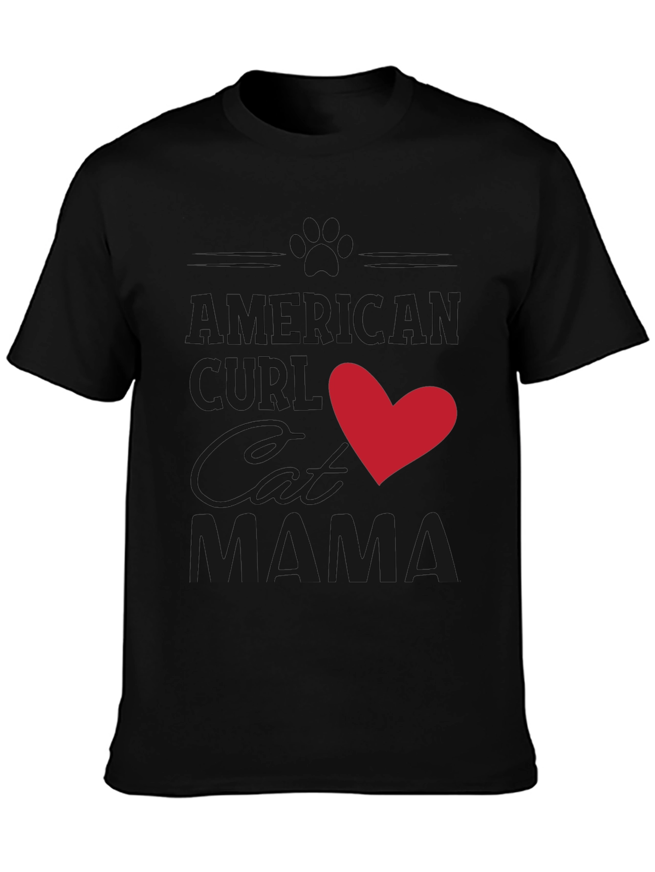 American Curl Cat Mama T-Shirt