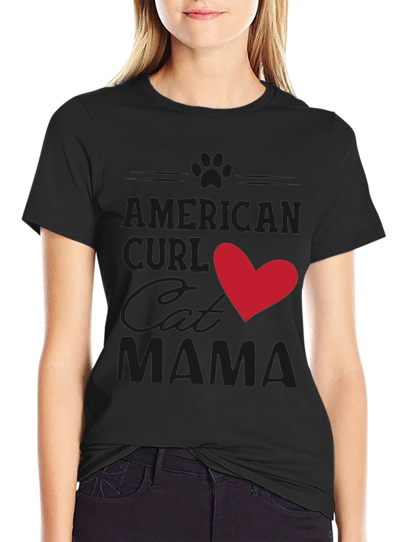 American Curl Cat Mama T-Shirt