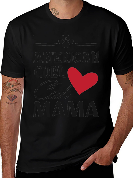 American Curl Cat Mama T-Shirt