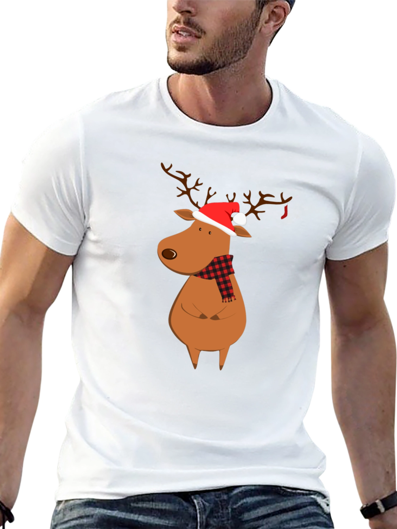 Christmas Reindeer Graphic Tee