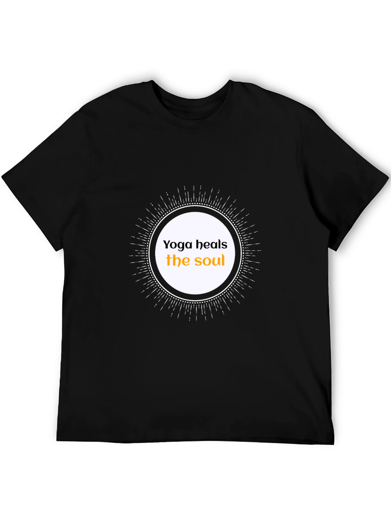 Yoga Heals the Soul Graphic Tee - Black T-Shirt