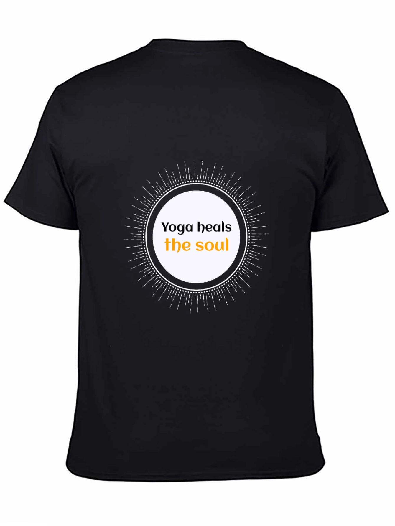Yoga Heals the Soul Graphic Tee - Black T-Shirt
