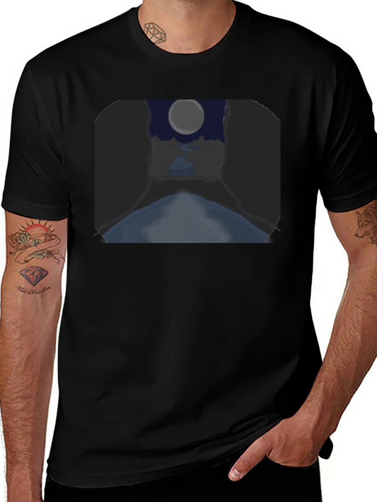 Moonlit River Graphic Tee - Unique Design