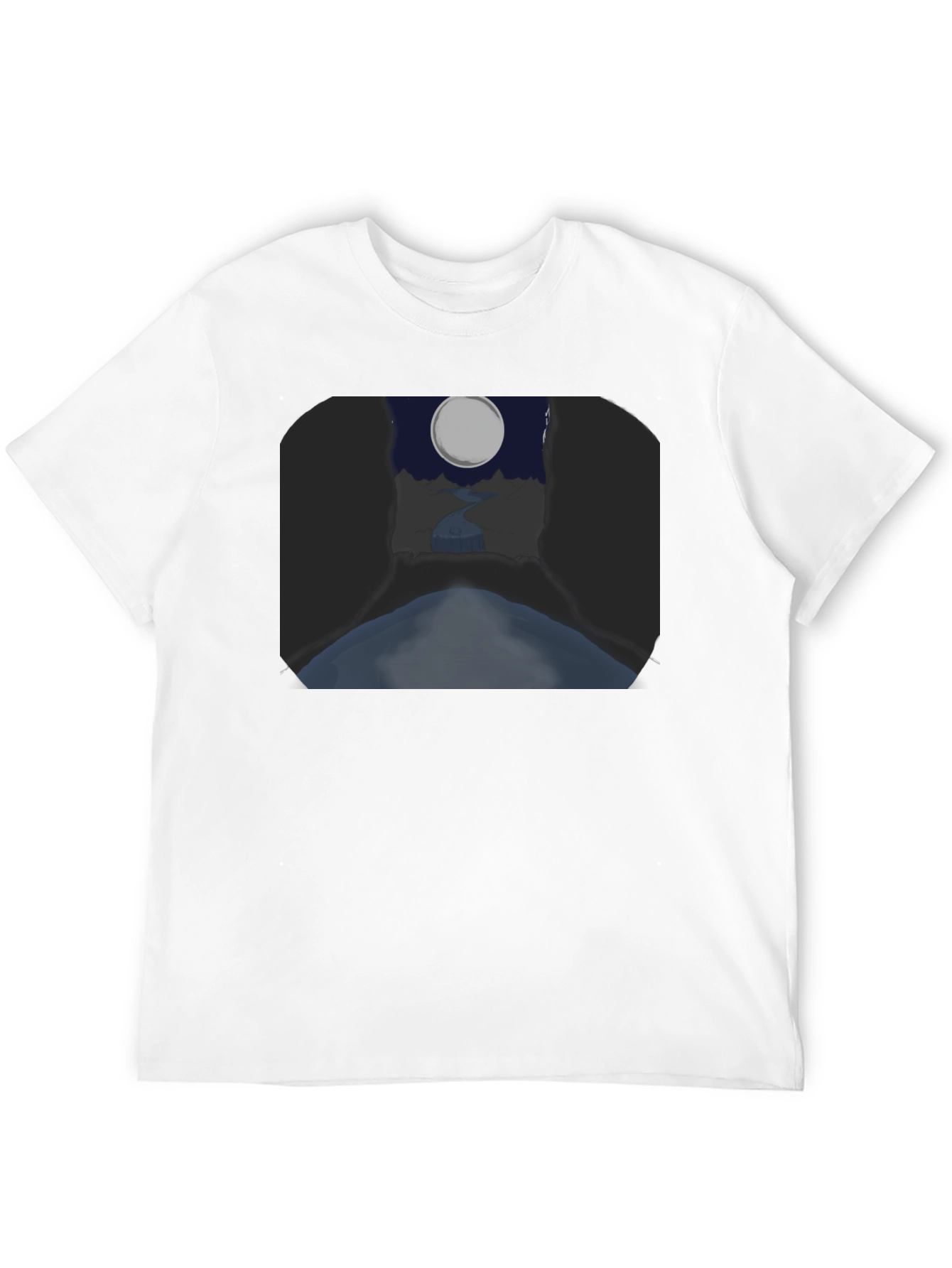 Moonlit River Graphic Tee - Unique Design