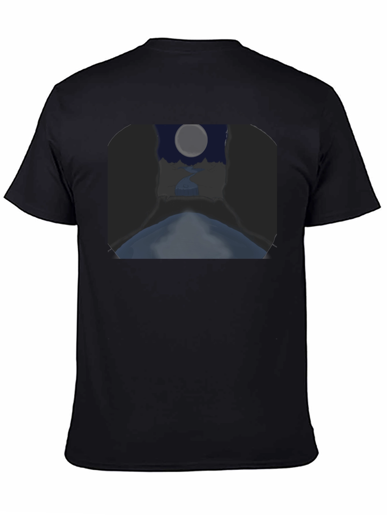 Moonlit River Graphic Tee - Unique Design