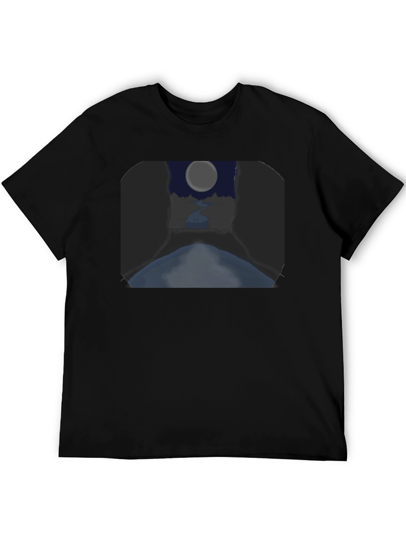 Moonlit River Graphic Tee - Unique Design