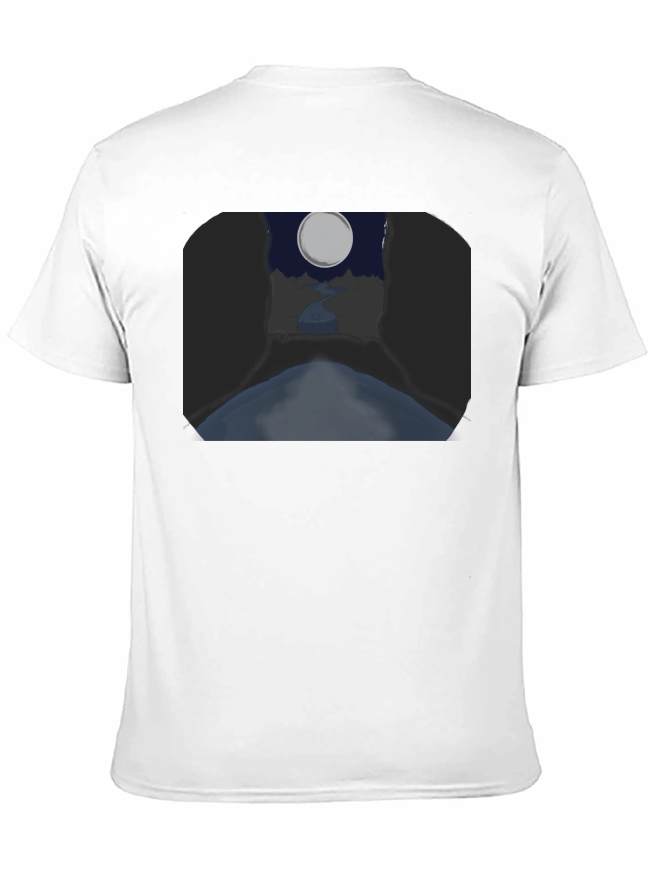 Moonlit River Graphic Tee - Unique Design