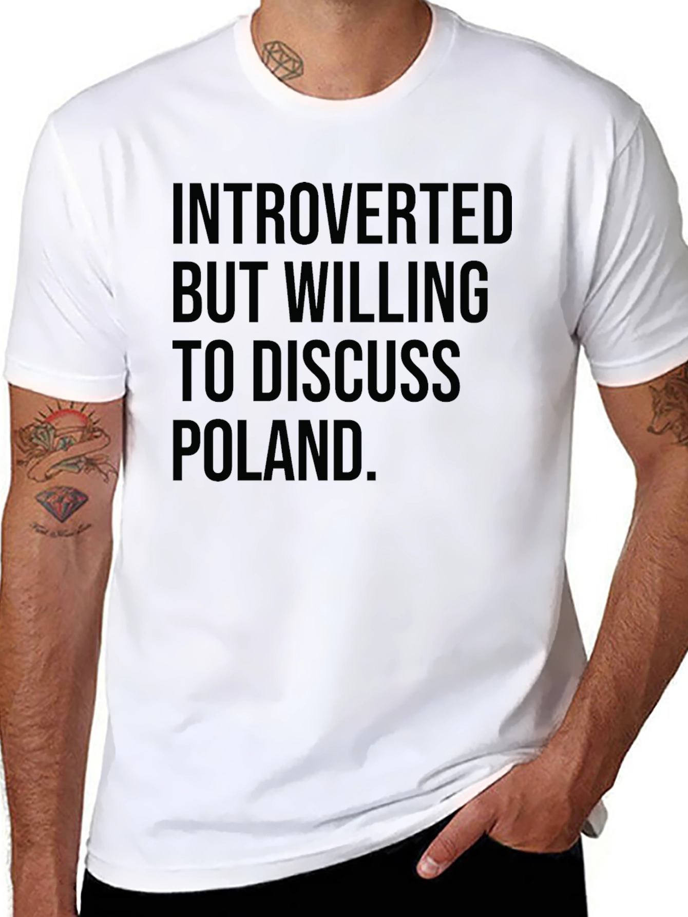 Introverted Poland T-Shirt Funny Graphic Tee