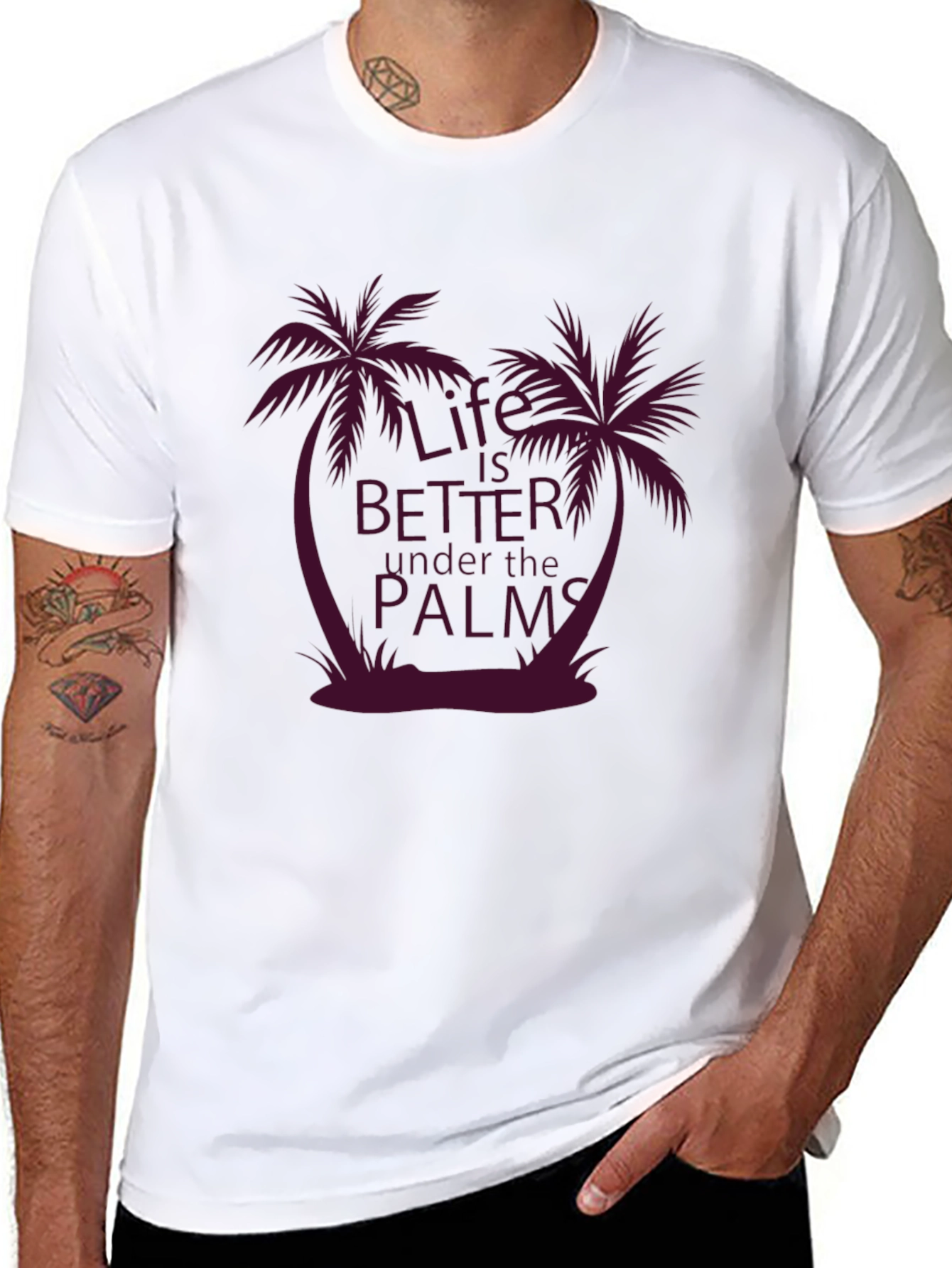 Life is Better Under the Palms Graphic Tee