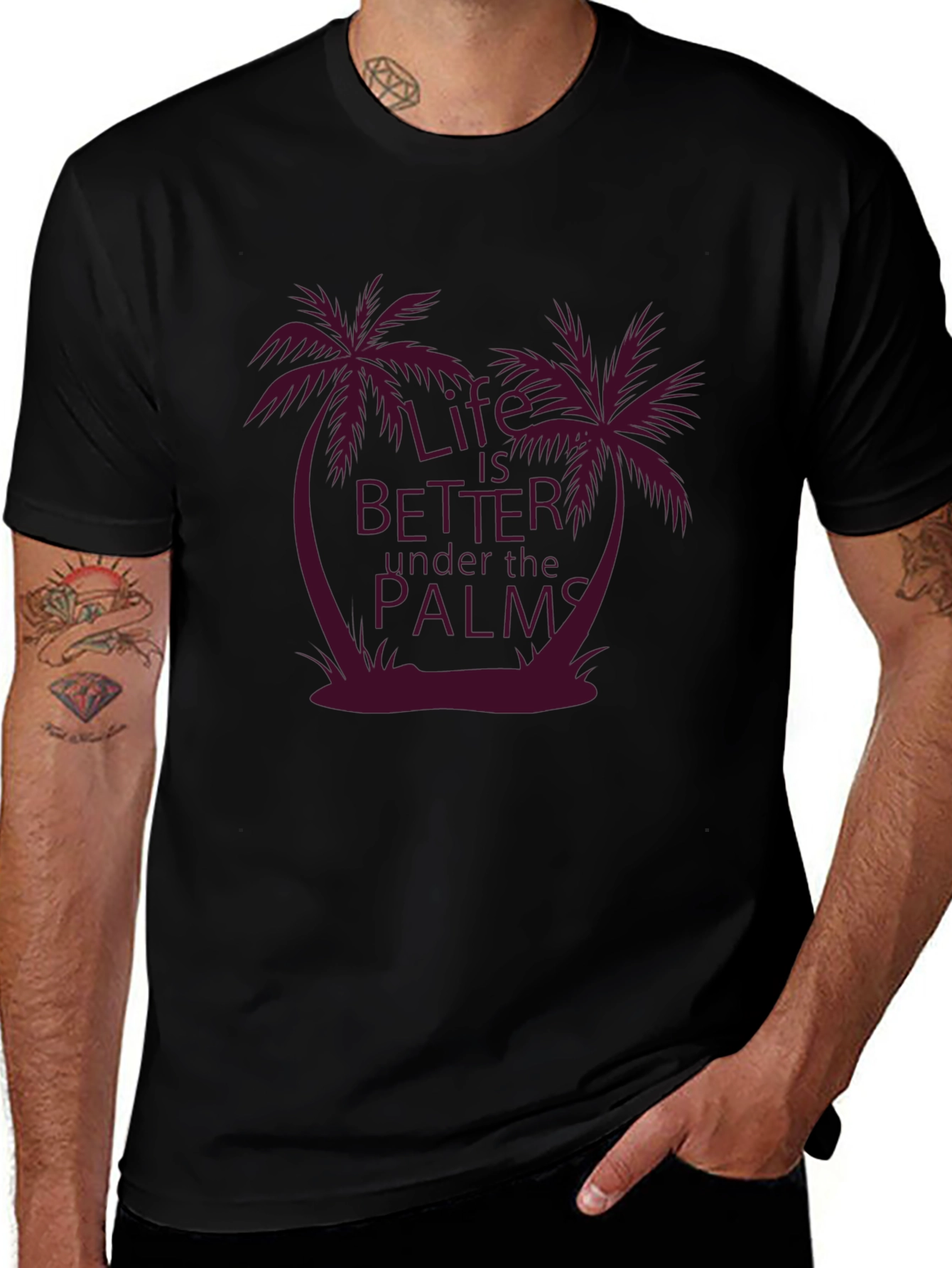 Life is Better Under the Palms Graphic Tee