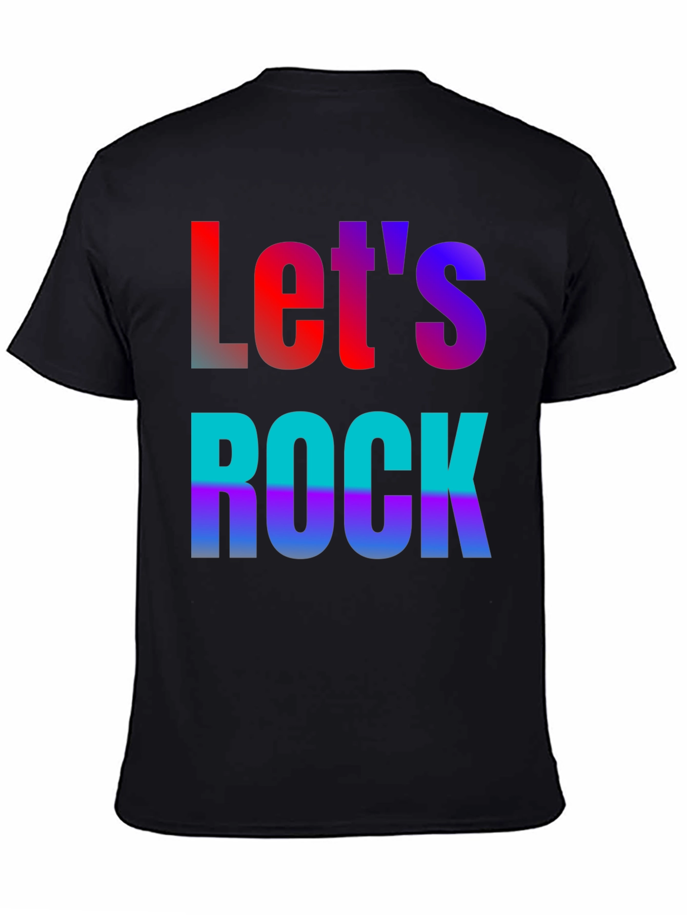 Lets Rock Black Graphic Tee