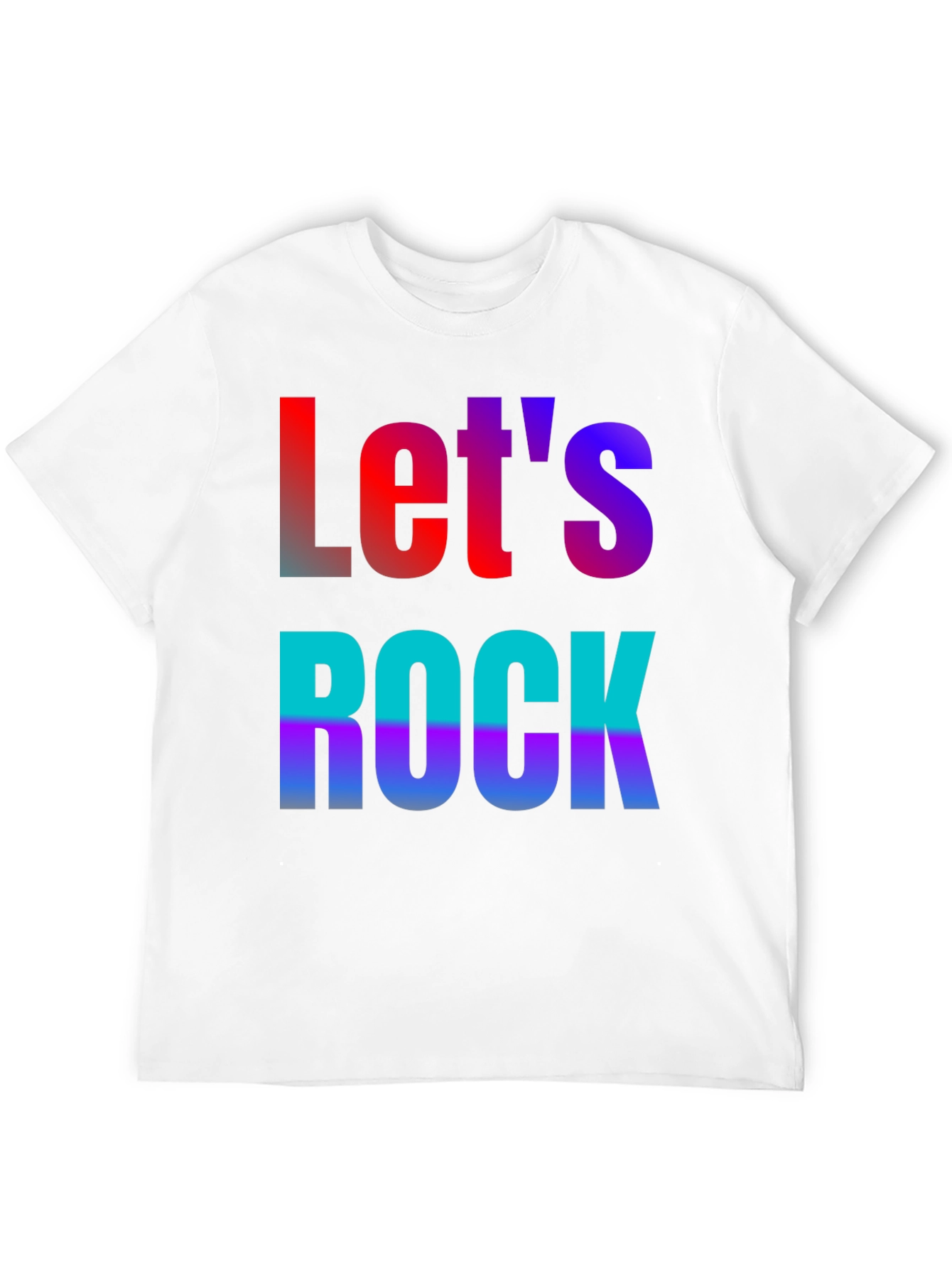 Lets Rock Black Graphic Tee