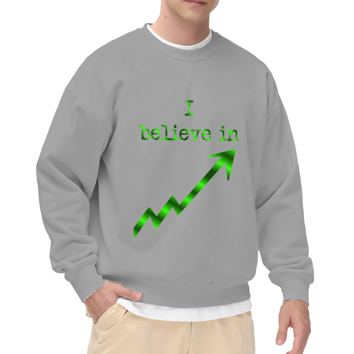 Stock Market Bullish Arrow Design - Crewneck Sweatshirt | Stocks, Investing, Bull Market Gift