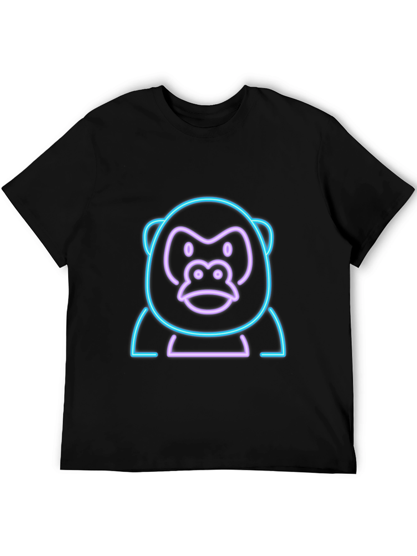 Neon Gorilla Graphic Tee - Black