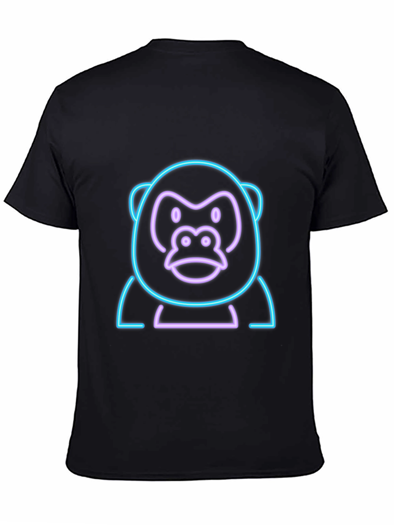 Neon Gorilla Graphic Tee - Black