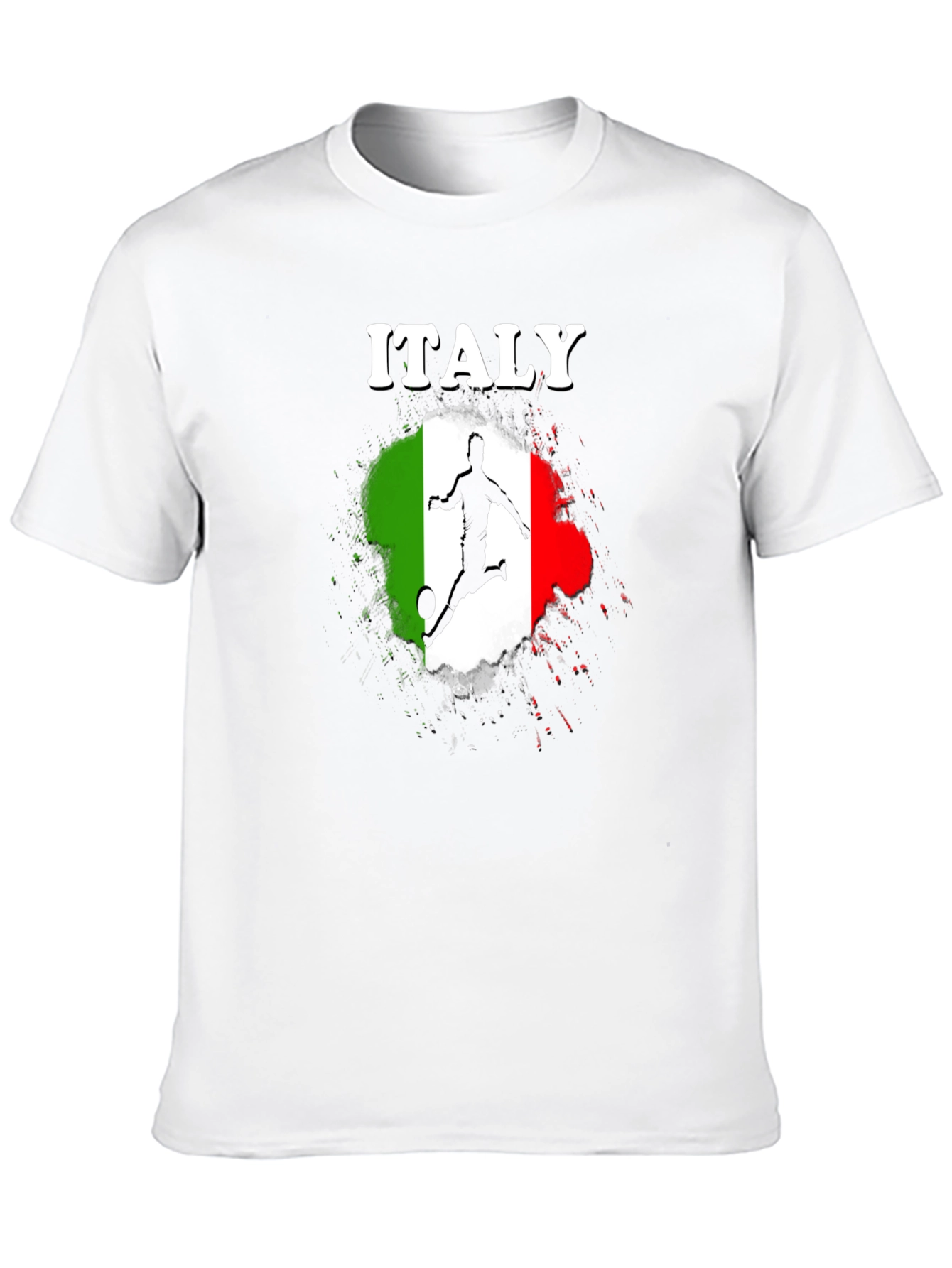 Italy Soccer Graphic Black T-Shirt