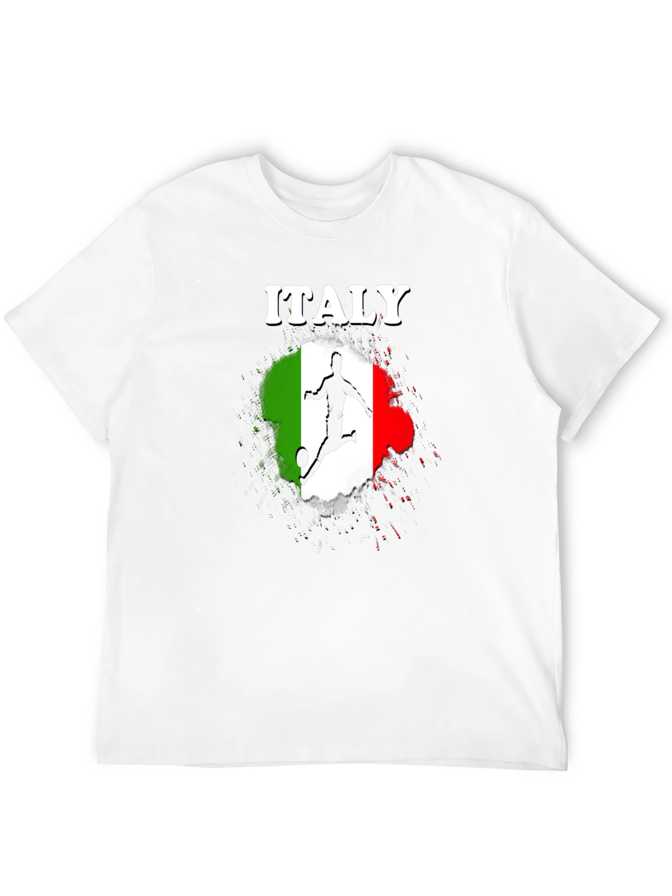 Italy Soccer Graphic Black T-Shirt