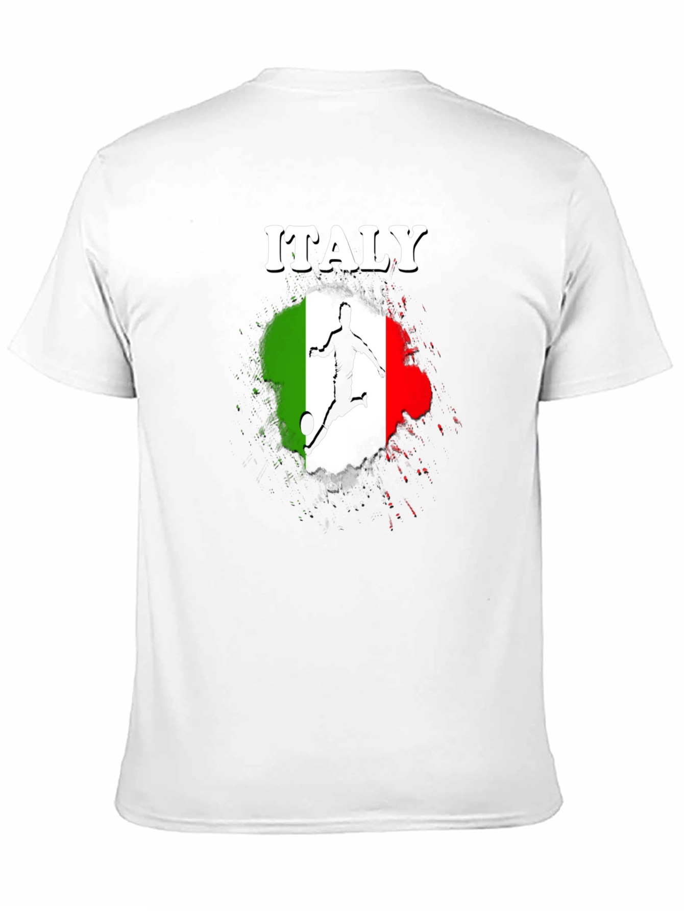 Italy Soccer Graphic Black T-Shirt
