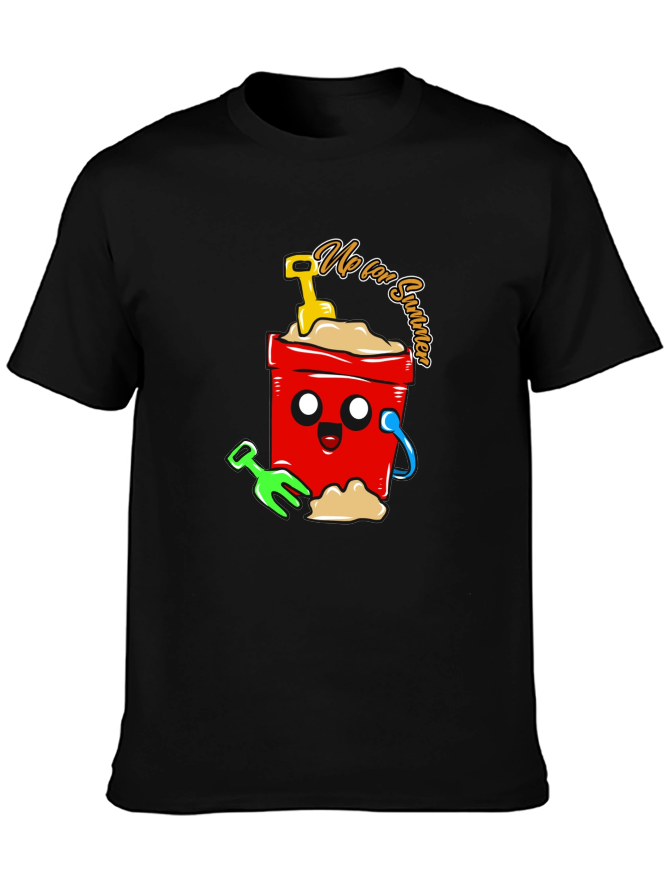 Summer Fun Cartoon Graphic T-Shirt