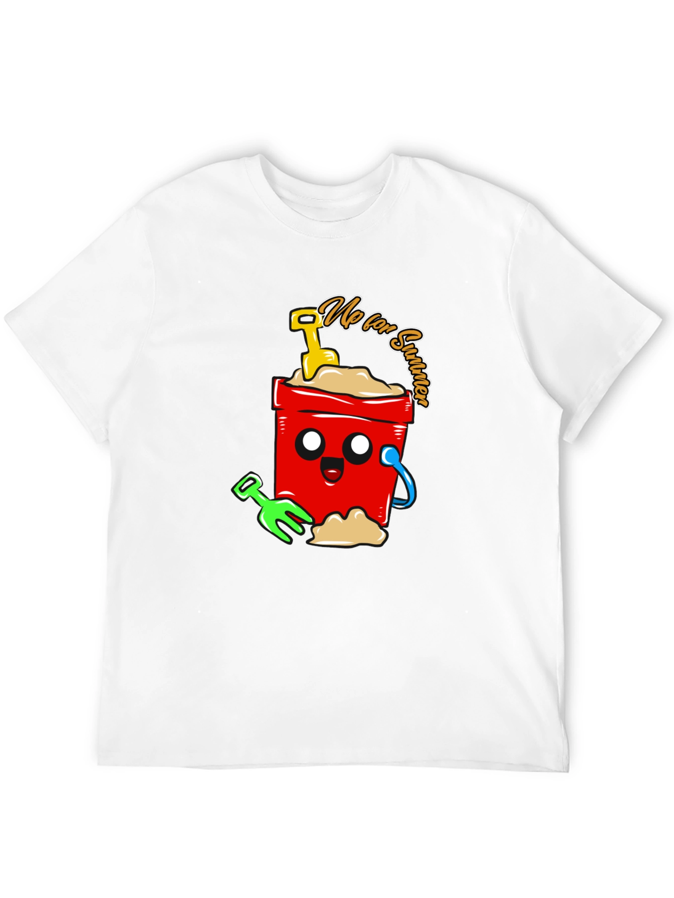 Summer Fun Cartoon Graphic T-Shirt