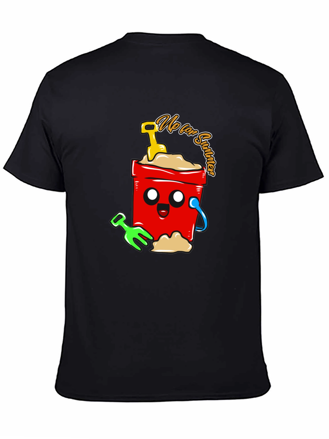 Summer Fun Cartoon Graphic T-Shirt