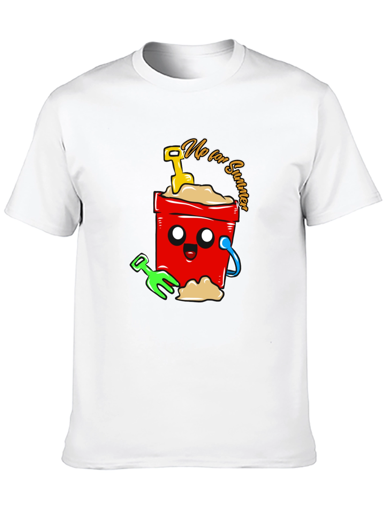 Summer Fun Cartoon Graphic T-Shirt